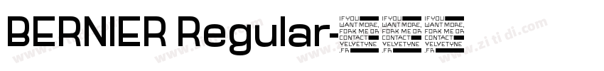 BERNIER Regular字体转换
